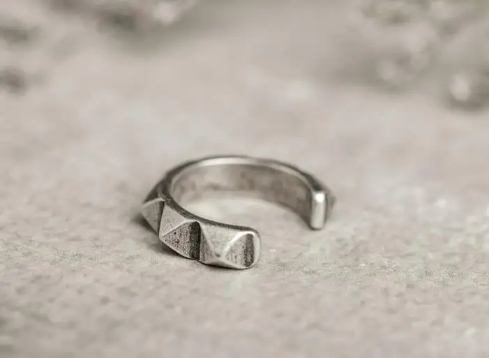 Серьги-клипсы унисекс из настоящего серебра 925 пробы без пирсинга модные