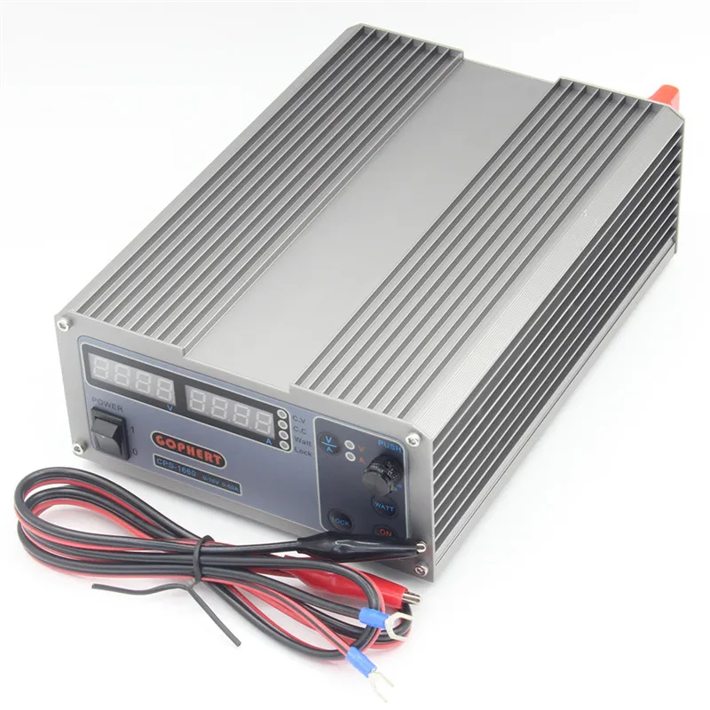 CPS-1660 A Gophhert CPS-1660 16V 60A Цифровой Регулируемый источник питания постоянного тока импульсный источник питания(220Vac EU US - Цвет: CPS-1660 A