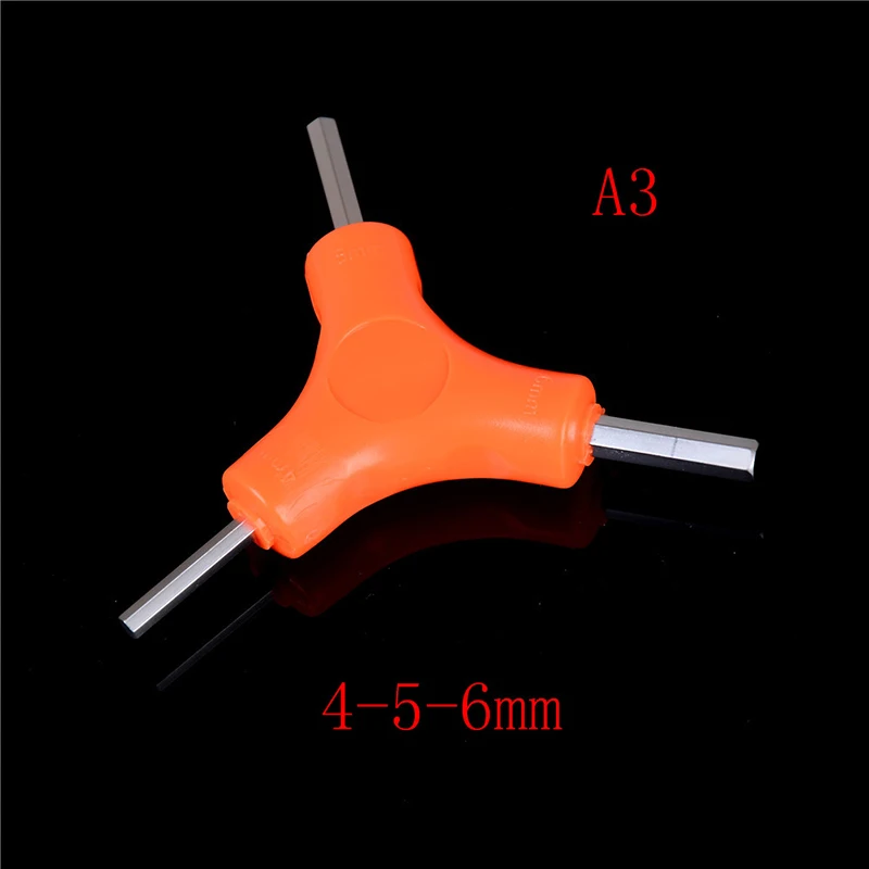 

3 Way Hex Allen Wrench Tool (Y Type) steel Chromium Plating Size for Road Mountain Bike Bicycle