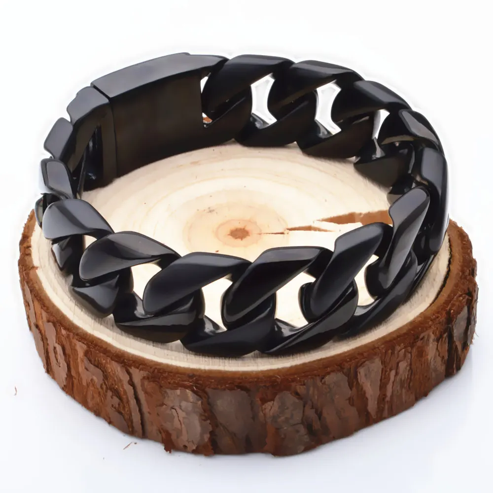 Браслет цепочка мужской из нержавеющей стали 8 66 дюйма 24 мм|jewelry gift boxes free shipping|jewelry