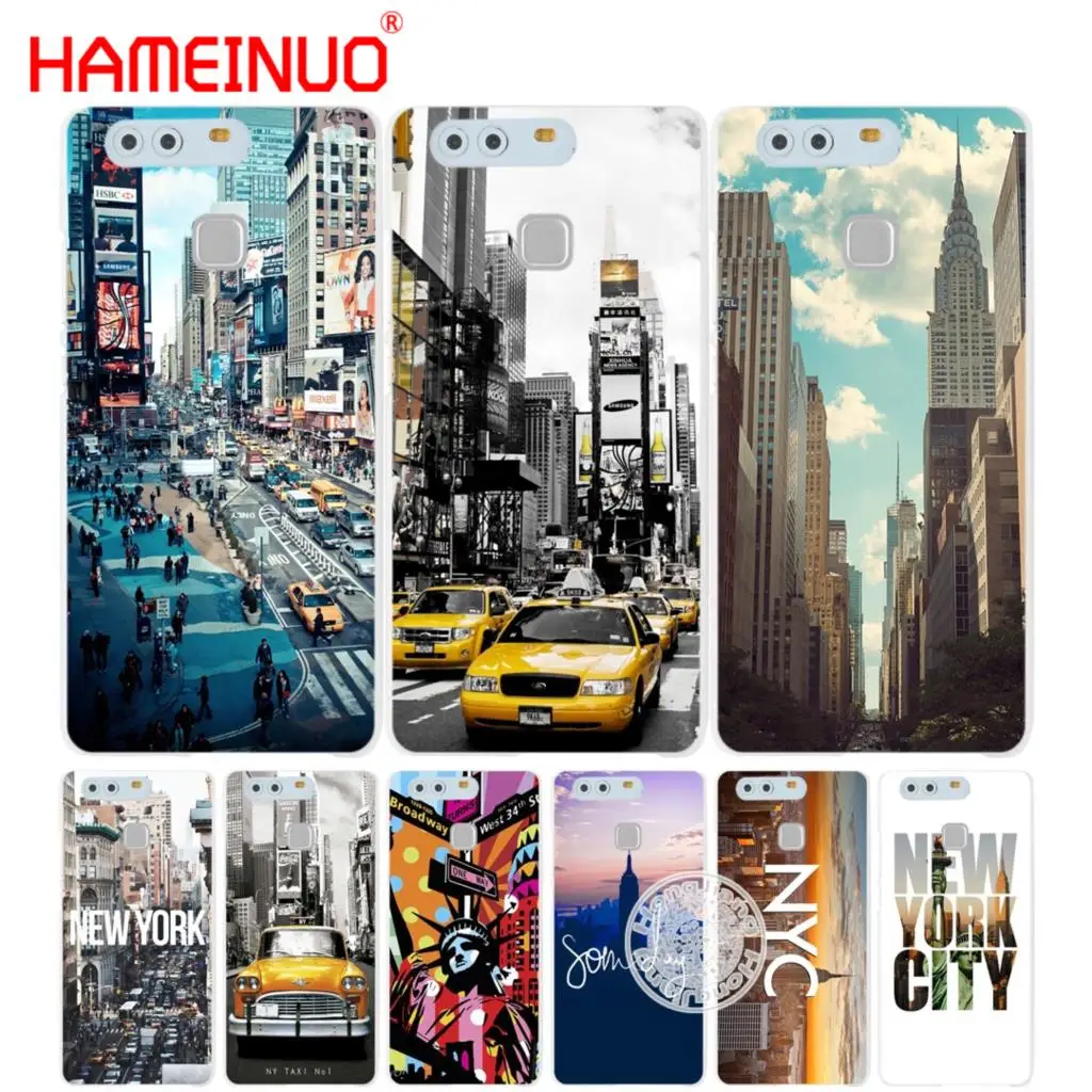 HAMEINUO NYC чехол для телефона с изображением Нью Йорка huawei Ascend P7 P8 P9 P10 lite plus G8 G7 honor 5C
