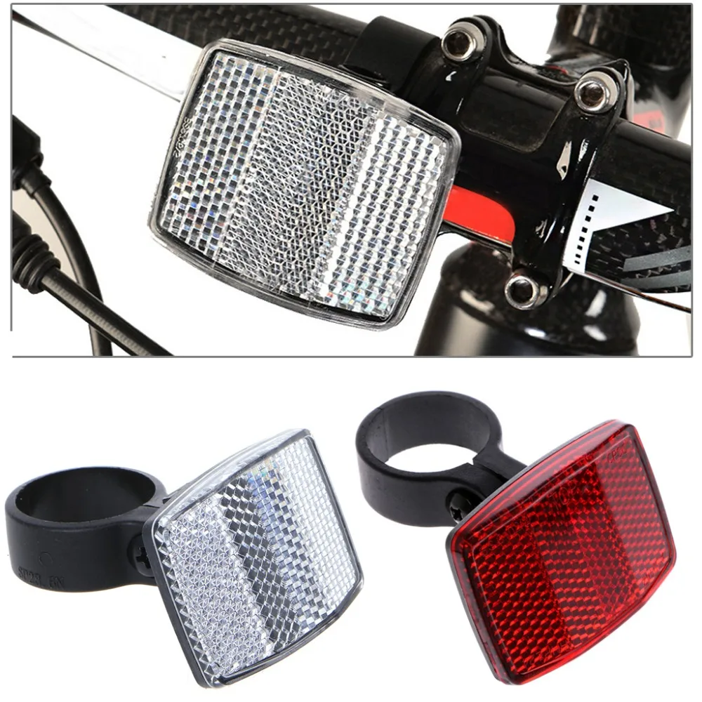 

Bicycle Bike Handlebar Reflector Reflective Front Rear Warning Light Safety Lens