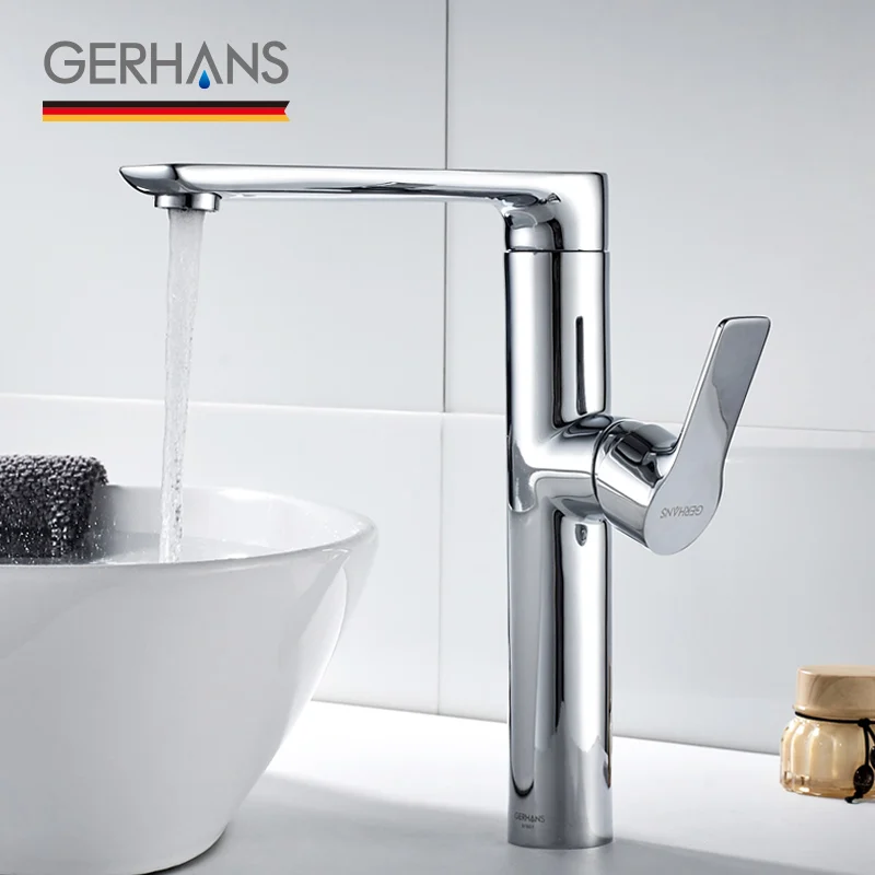GERHANS Irismart высокий смеситель для ванной комнаты латунный водопроводный кран