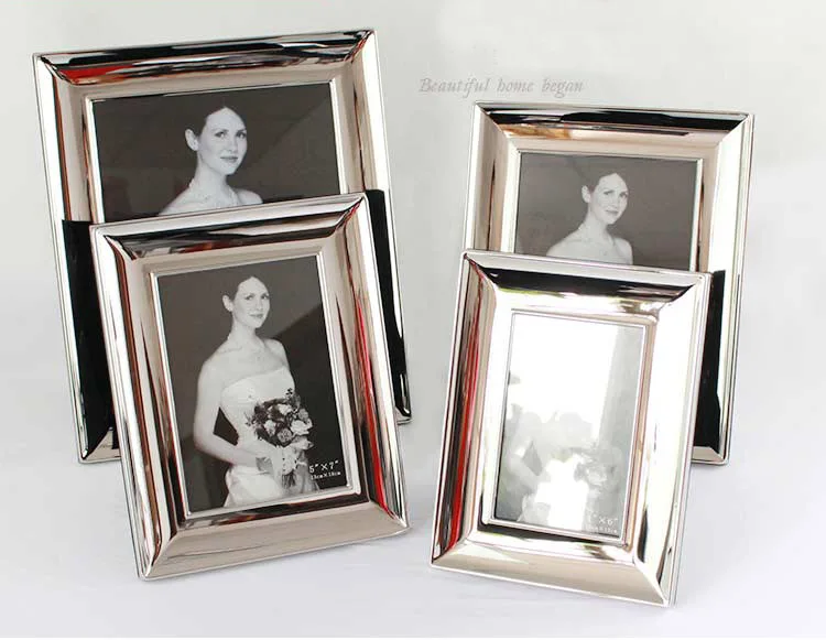 Новый модный металлический посеребренный каркас для картин в европейском стиле