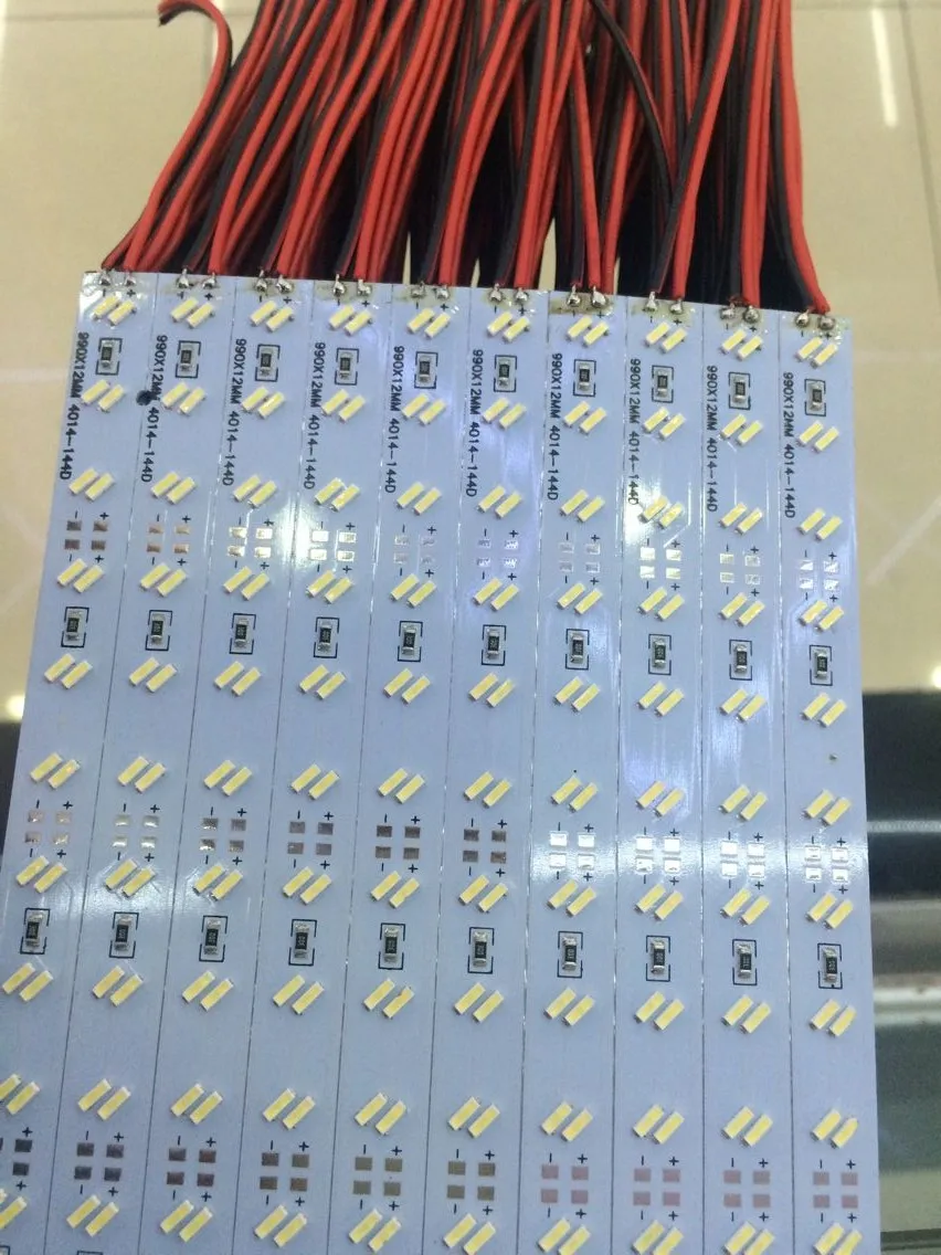 200 м двухрядная светодиодная жесткая полоса 144 шт/м SMD4014 осветительная