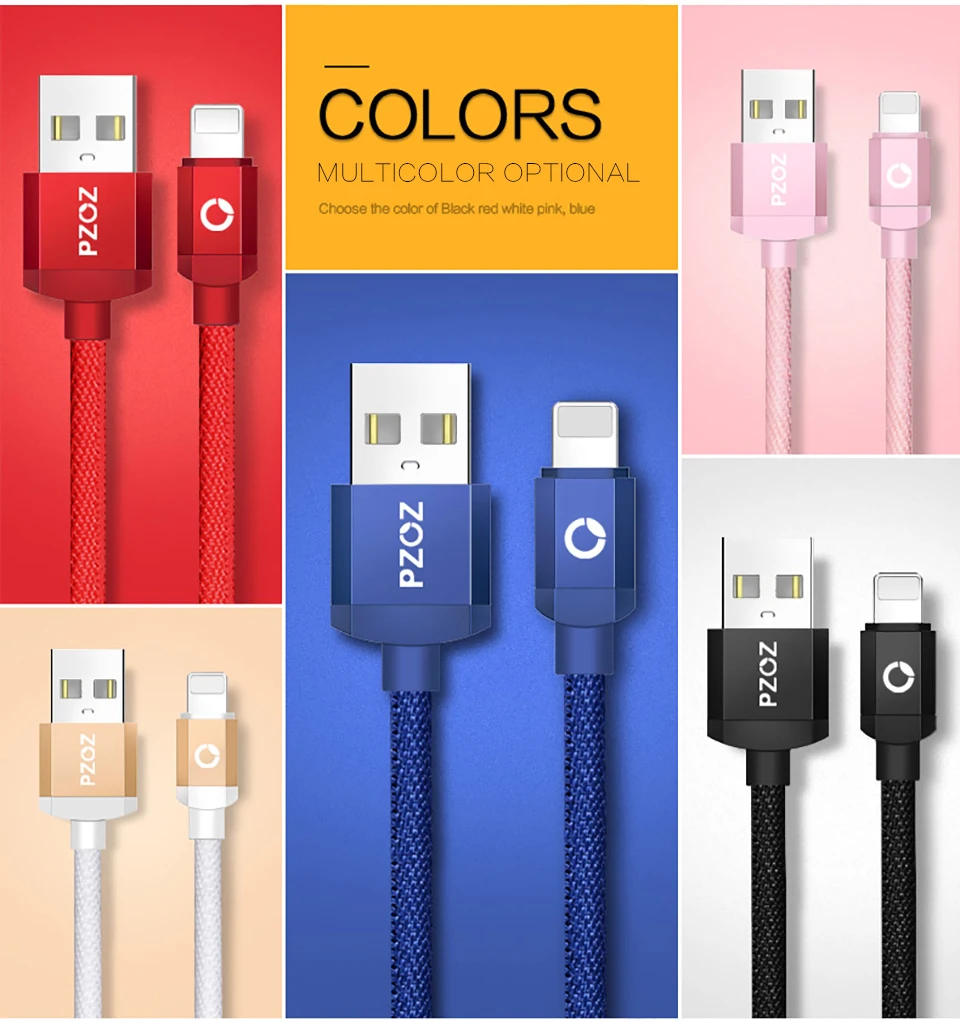 PZOZ USB кабель для быстрой зарядки для iphone Xs Max Xr X 8 7 6 6s plus 5 s 5S 5c SE ipad кабель для передачи данных кабели для мобильных телефонов