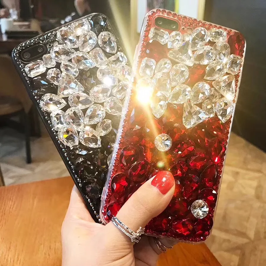 2018 новый роскошный женский Блестящий Кристалл со стразами для Apple iphone XS Max XR