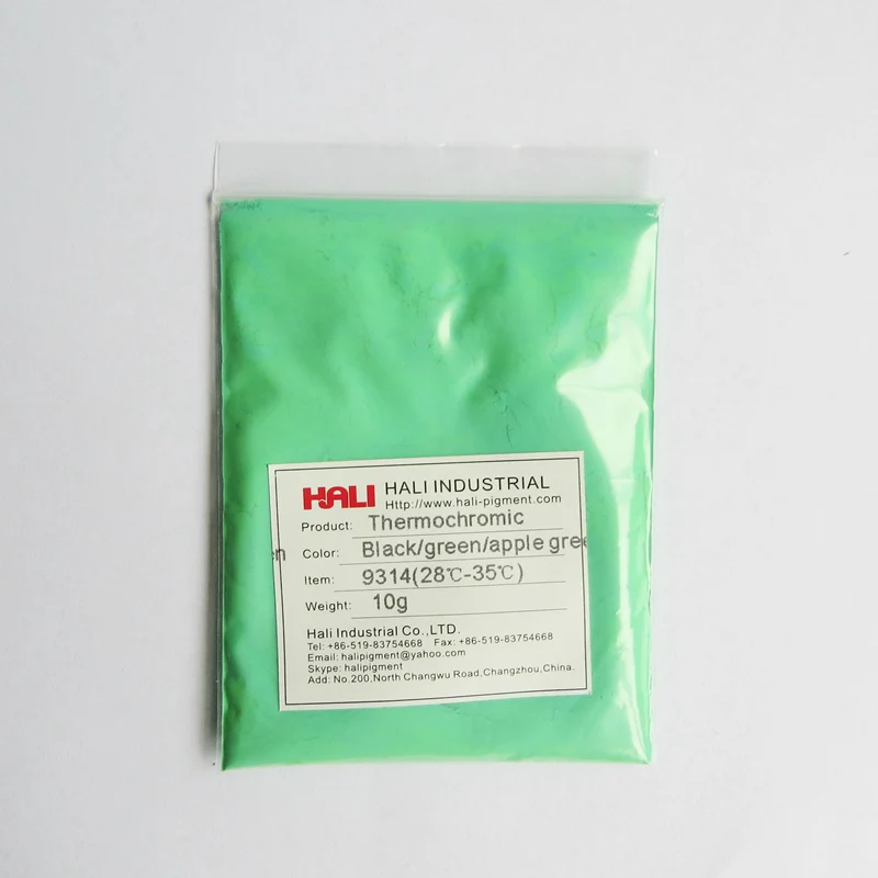 3 цвета Изменение термохромный пигмент 3-я ступенями thermochromic порошок горячий