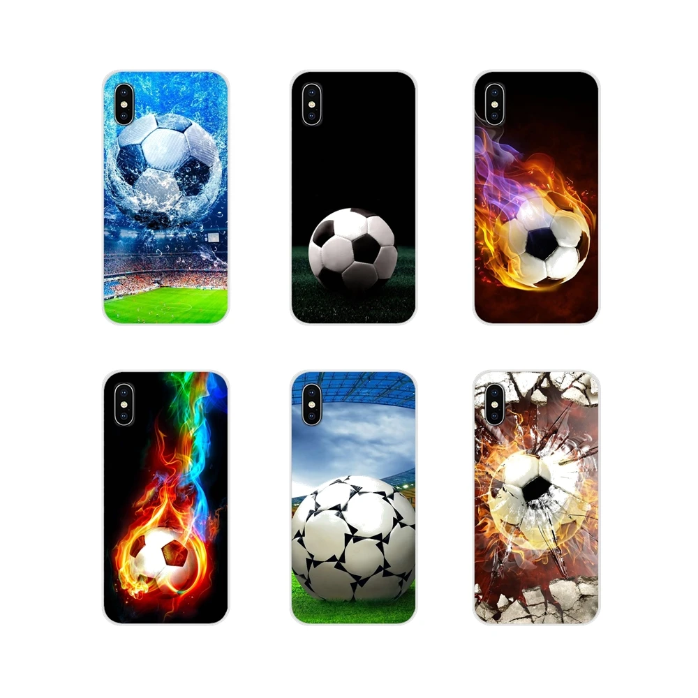Fire Football Soccer Ball Accessories Phone Cases Covers For Motorola Moto X4 E4 E5 G5 G5S G6 Z Z2 Z3 G G2 G3 C Play Plus | Мобильные