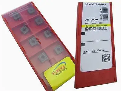 

New 10PCS Square SPMG07T308-AV Turning Carbide Insert Long time cutting quality