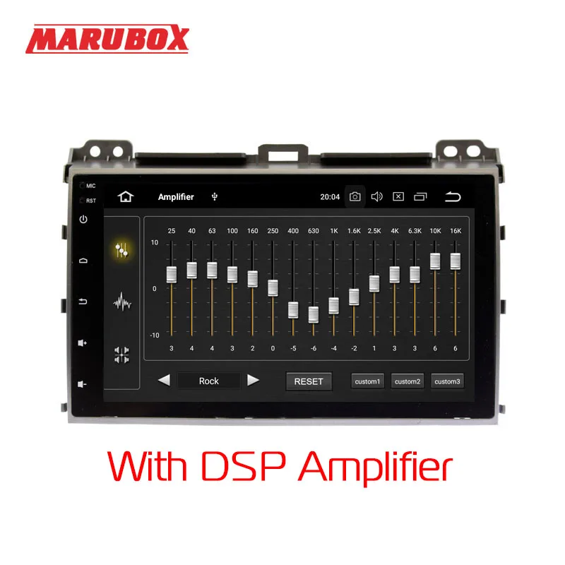 With DSP Amplifier MARUBOX 9A107PX5,Штатная магнитола для Toyota Land Cruiser Prado, Lexus GX 2002- 2009,Головное устройство на Android 9.0, Восьмиядерный процессор,оперативная память 4 Гб,встроенная память 32Гб,Radio модуль TEF6686NXP - Цвет: With DSP Amplifier