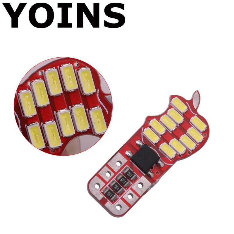 10x DC12V автомобильная светодиодная лампа T10 3014 20SMD высокий светильник широкая