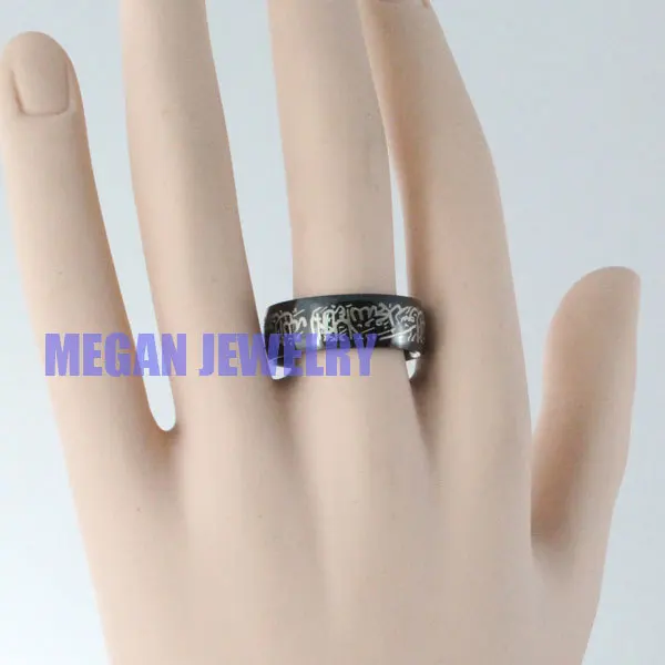 Мусульманское кольцо Аллах шахада из нержавеющей стали для женщин и мужчин