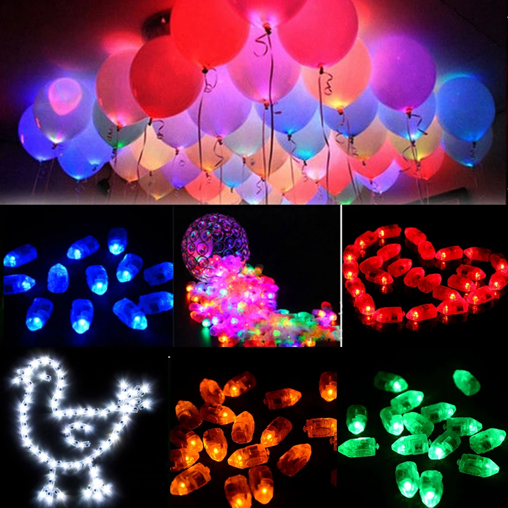 10Pcs Mini Led Balloon Light High Brightness Glow Flash Balloon Lantern Lamp Birthday Wedding Party Christmas Decoration images - 6