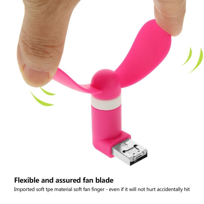 50 шт. новый милый 2 в 1 USB + Micro охлаждающий вентилятор цветной стандартный