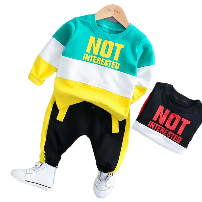 BOTEZAI 2020 Autumn Baby Girl Boy Clothing Sets Infant Clothes Suits Casual Sport T Shirt Pants Kid Child |