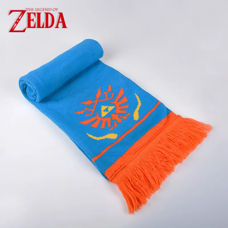 Шарф Legend of Zelda Hailar Warriors синий оранжевый шарф для мужчин и женщин рождественский