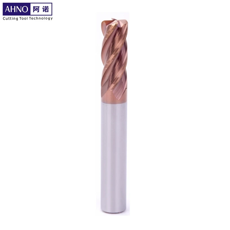 

AHNO Tungsten Carbide CNC Milling Nose Radius Cutters HRC55 Updated Coating to Work Material Steel Cast Steel Wood Plastic