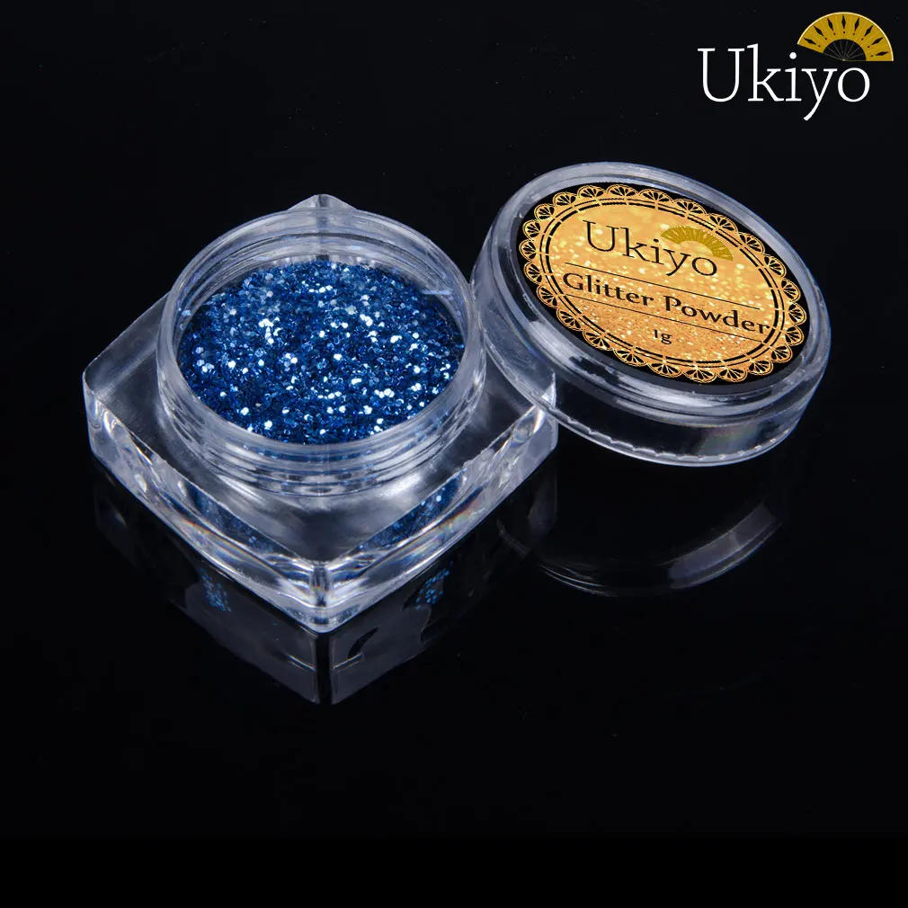 UY-JF-004-B0709 Ukiyo 1 шт. пудра-Глиттер для ногтей художественные украшения из акрила Порошковая наклейка Блестящие Блестки хромированный ноготь Dip пудра с пайетками - Цвет: UY-JF-004-B0709
