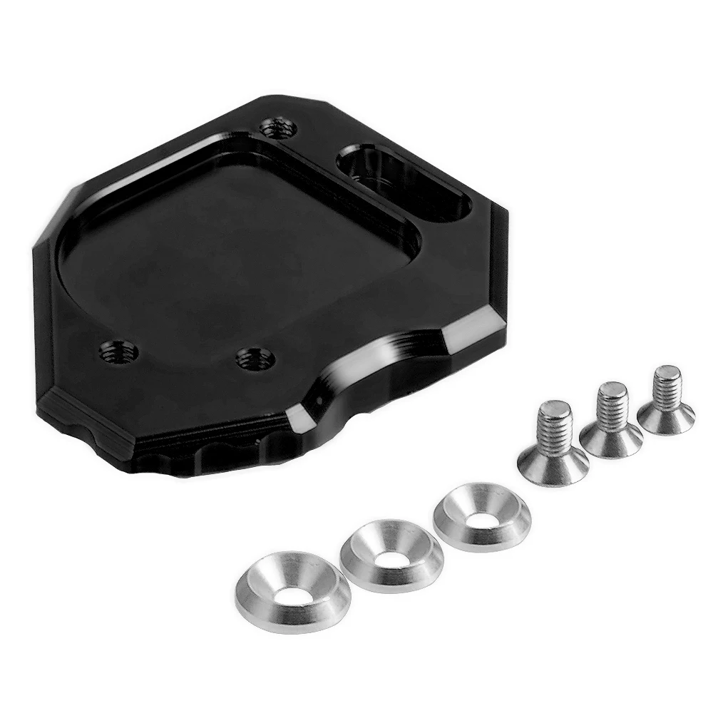 F800 GS For BMW F800GS F 800 2008-2015 Motorcycle Stand Kickstand CNC Aluminum Side Plate Pad Enlarge Extension New | Автомобили и