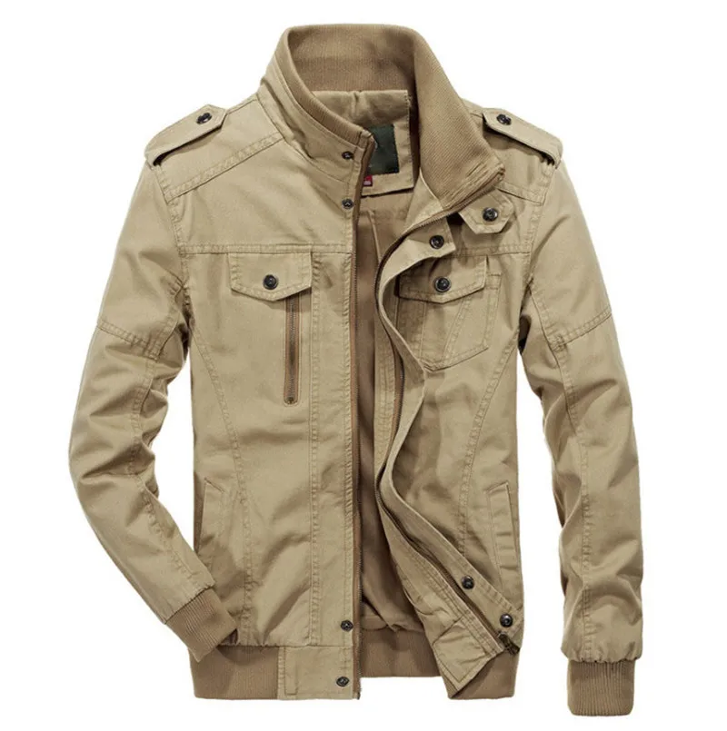 

Men military jackets and coats bomber Casual jacket men cotton autumn plus size 5XL coat