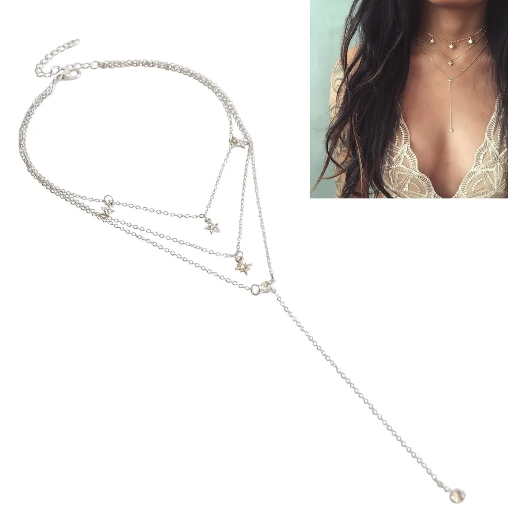 2018 Новый Boho Sytle Многослойные цвета: золотистый серебристый Цвет Для женщин