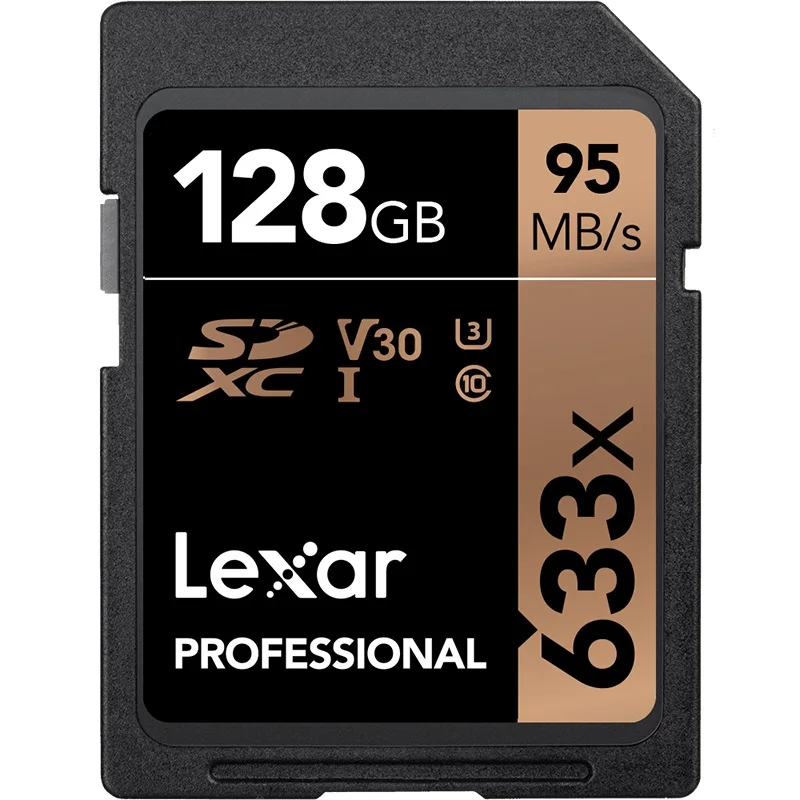 Lexar, sd-карта, карта памяти, 64 ГБ, 4 K, sd-карта, 128 ГБ, скорость чтения 95 м/с, micro SD карта, 256 ГБ, SLR, Одиночная камера V30, класс 10, U3, 633X - Емкость: 128 ГБ
