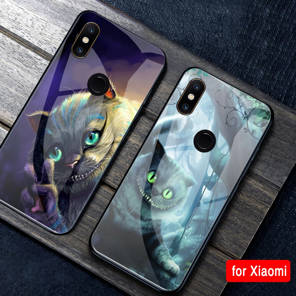 FinderCase для Xiaomi Max 3 чехол из закаленного стекла жесткий с рисунком кота Mi 8 9 SE Mix 2 2s |