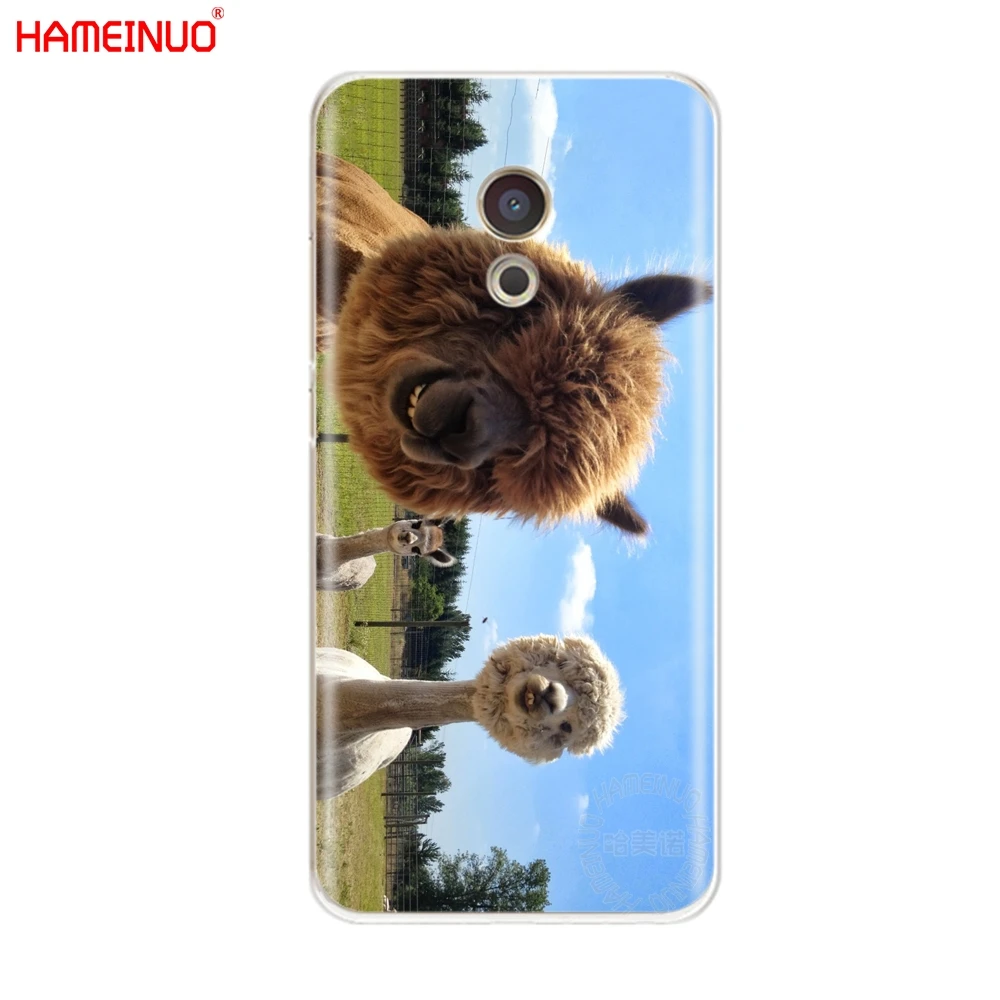 HAMEINUO Рождественский чехол для телефона с милыми альпаками Meizu M6 M5 M5S M2 M3 M3S MX4 MX5 MX6 PRO