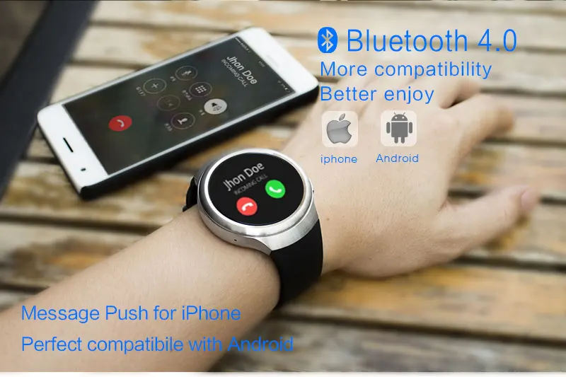Новые Finow X3 умные часы 3g часы с Bluetooth на android Поддержка сердечного ритма gps play store для android и IOS телефона