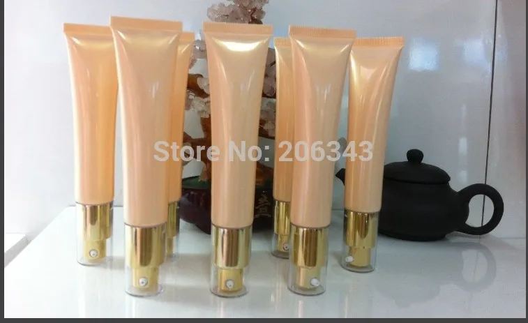 Новые товары!! 40 мл безвоздушная Желтая Мягкая туба или для мягкого мытья масла