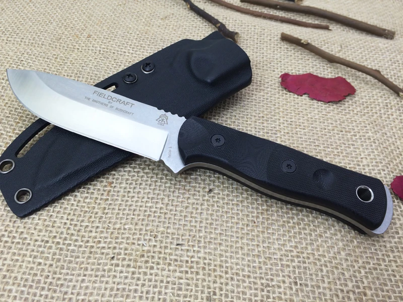 NEW! Fieldcraft ТОПЫ Тактическая Фиксированной Нож Братья Bushcraft 9Cr18Mov Лезвие G10 Ручка
