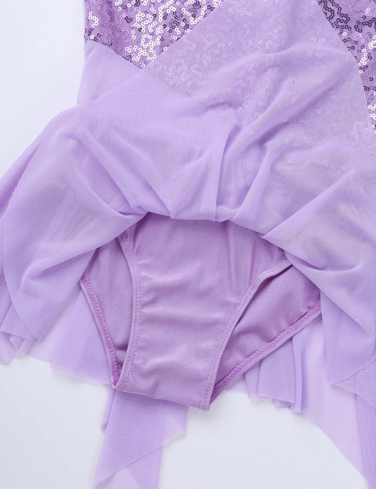 Teens Girls Sequins Ballet Leotard Dresses Children Irregular Tutu Dress Kids Figure Skating Stage Lyrical Dance Costumes | Детская