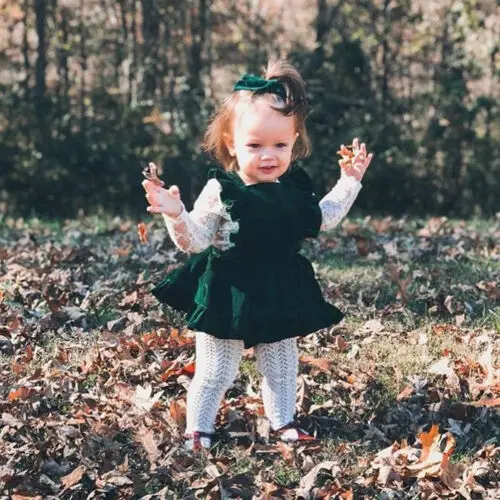 Платье для новорожденных девочек однотонное бархатное праздничное платье без