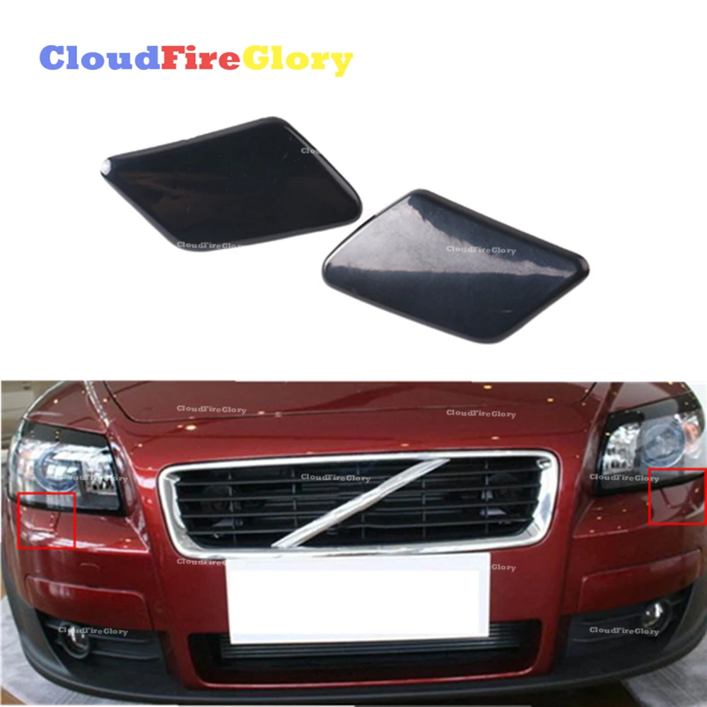 Пара насадок омывателя фар CloudFireGlory для Volvo C30 2008 2010 левый и правый бампер