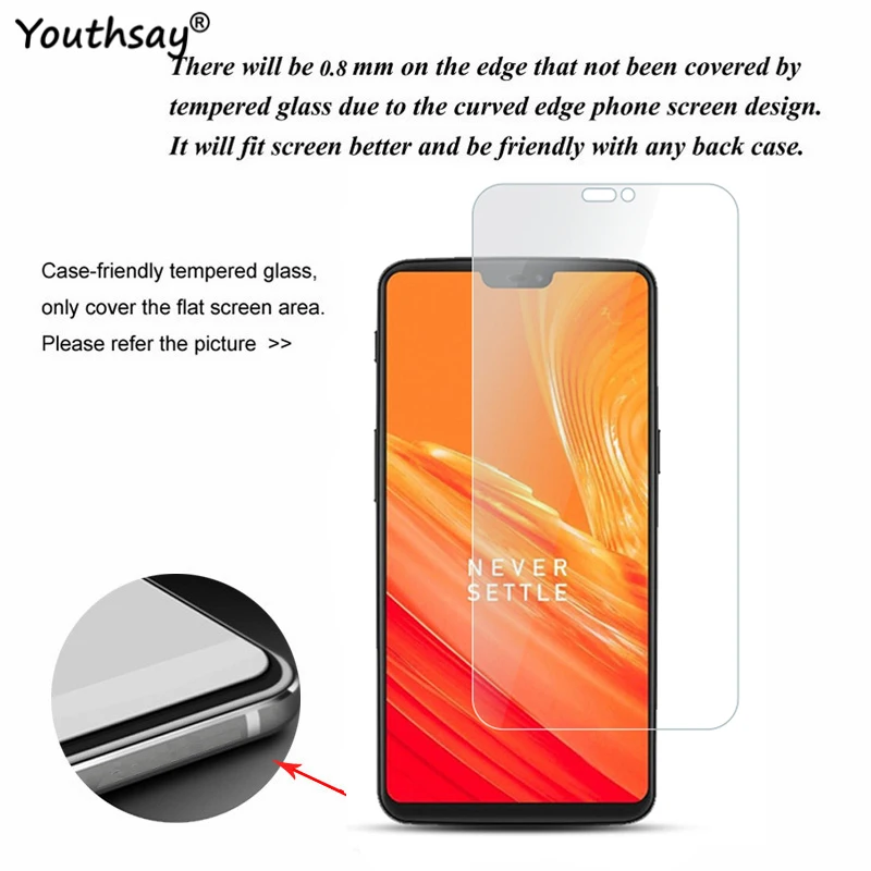 For Screen Protector Oneplus 6 Ultra-Thin Tempered Glass Protective Film Six Youthsay 9H | Мобильные телефоны и