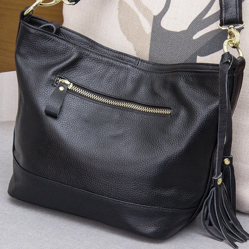 Простая женская сумка ведро из мягкой кожи универсальная дизайнерская 100%