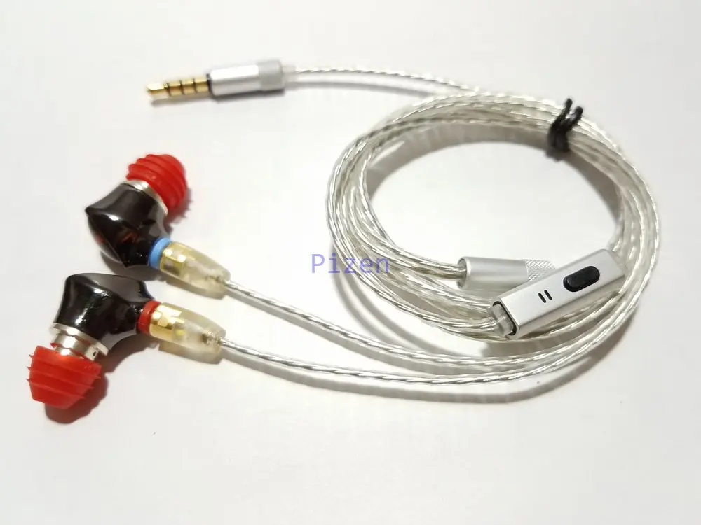 SENFER 4в1 HIFI наушники Гибридный привод DIY наушники Ноулз сбалансированная арматура с MMCX кабелем se215 se535 se846 IE80