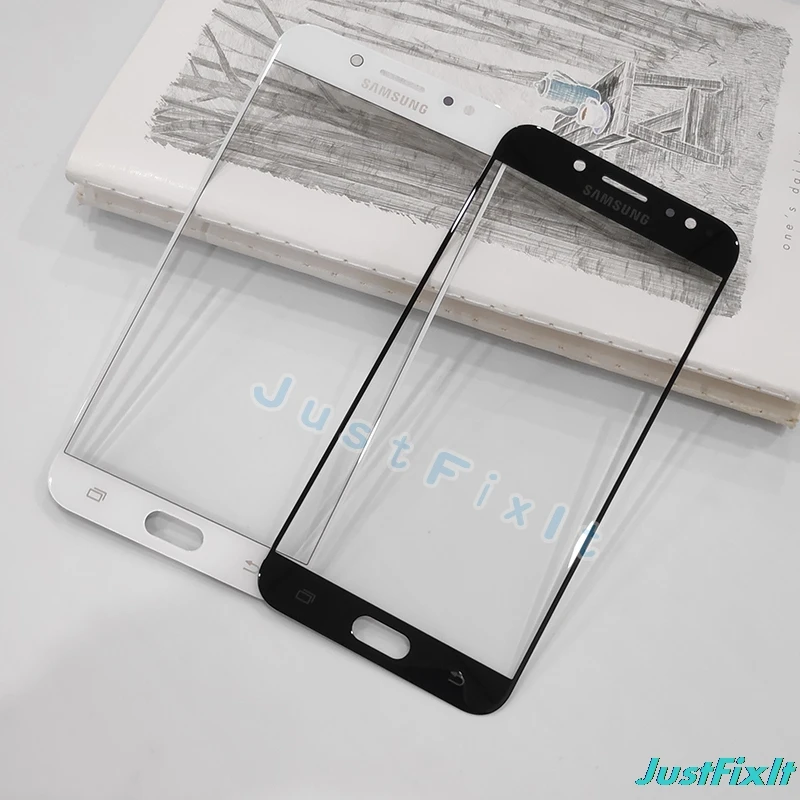 Для Samsung Galaxy C8 C8000 сенсорный экран панель передняя внешняя стеклянная линза
