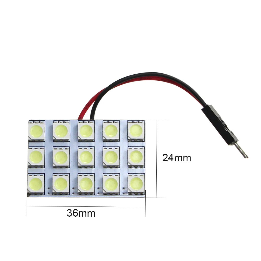 KEIN 6PCS T10 W5W LED Bulb C5W Festoon BA9S T4W C3W C10W Auto 5050 15SMD Dome plate Reading interior t10 Light Lamp 12V Vehicle |