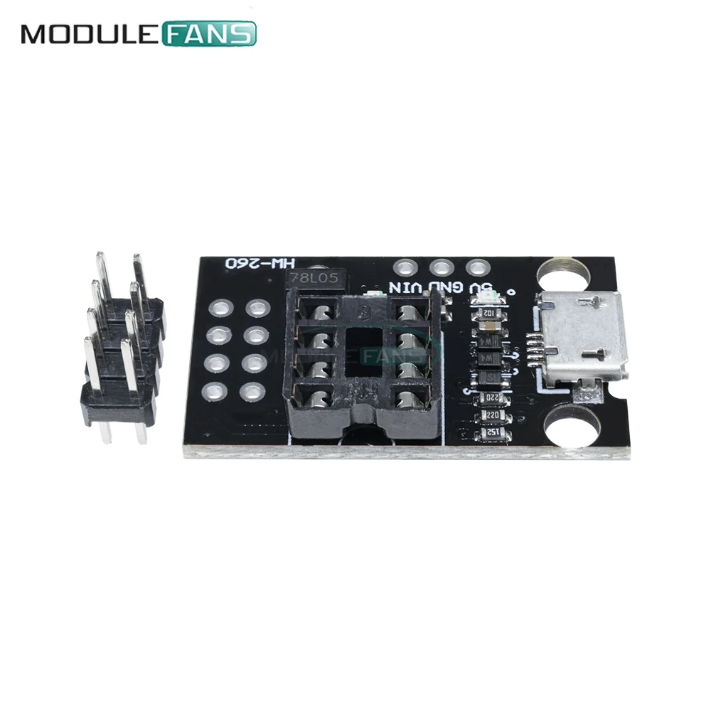 Подключаемая неизолированная плата для разработки ATtiny13A ATtiny25 ATtiny45 ATtiny85 редактор
