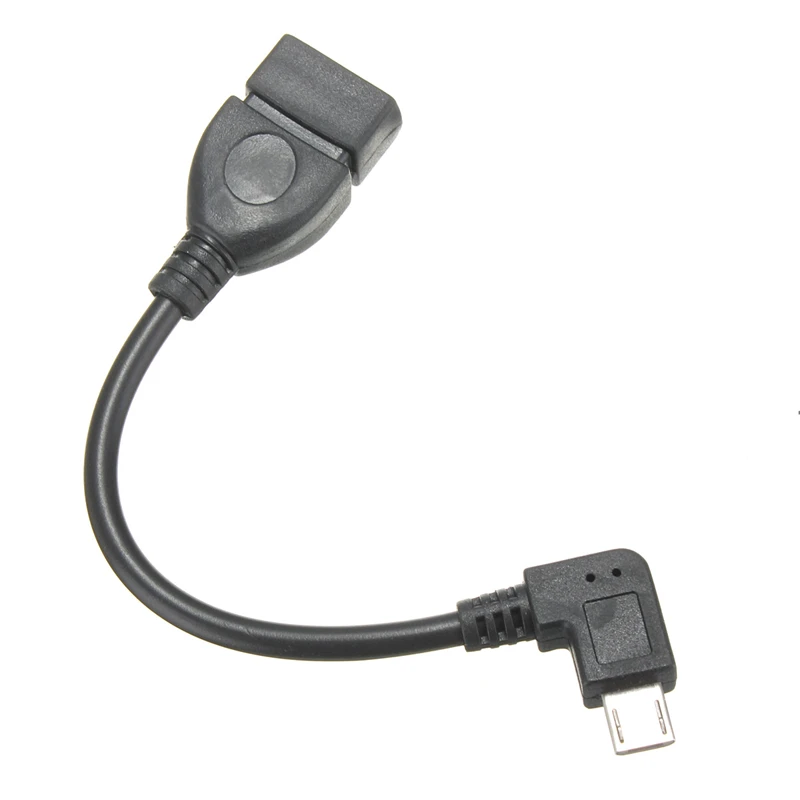 Правый угол 90 градусов Micro USB OTG кабель адаптер конвертер для Samsung Xiaomi Nokia мобильные