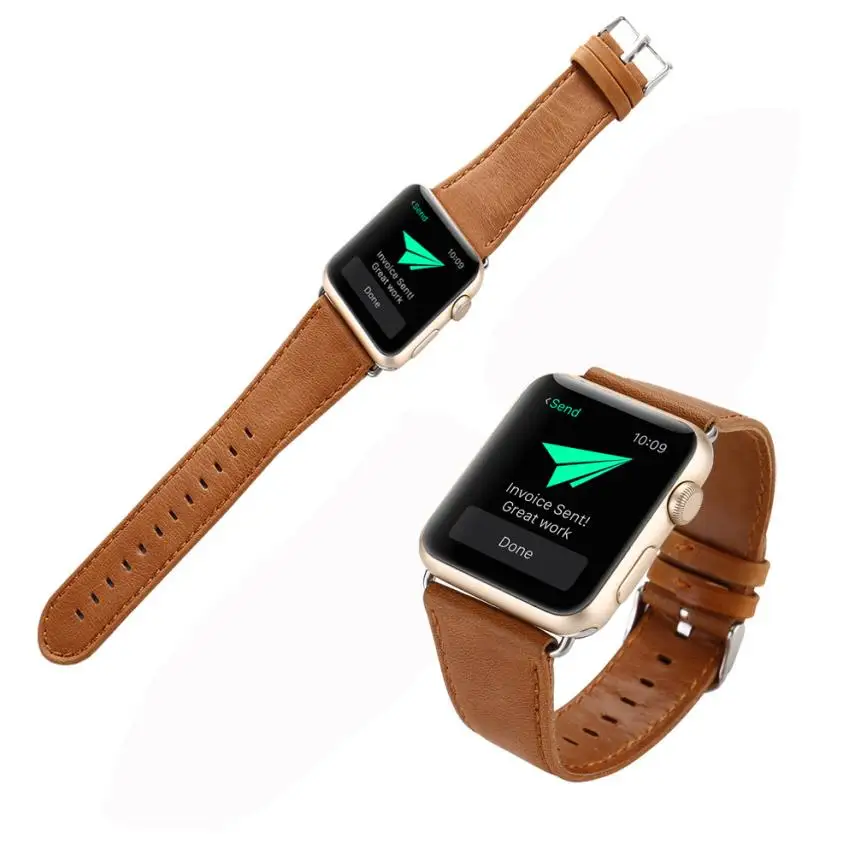 Moment# N03 Free 2018 Top Sales Leather Buckle Wrist Watch Band Strap Horses Belt for Apple 38mm 42mm Dropshipping | Наручные часы