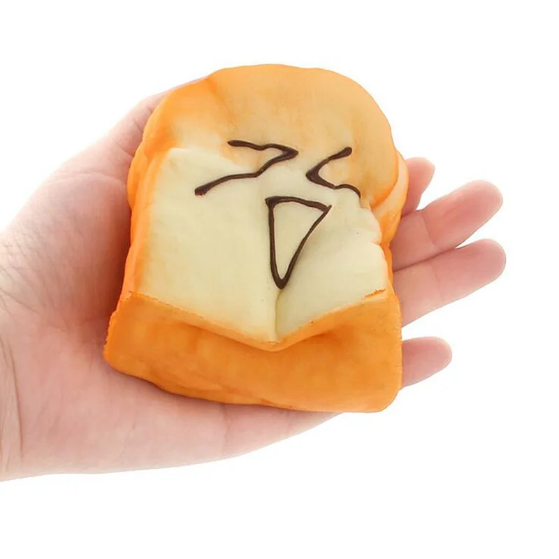 8 см Kawaii Jumbo Toast Bread Squishy супер медленно поднимающийся держатель для телефона
