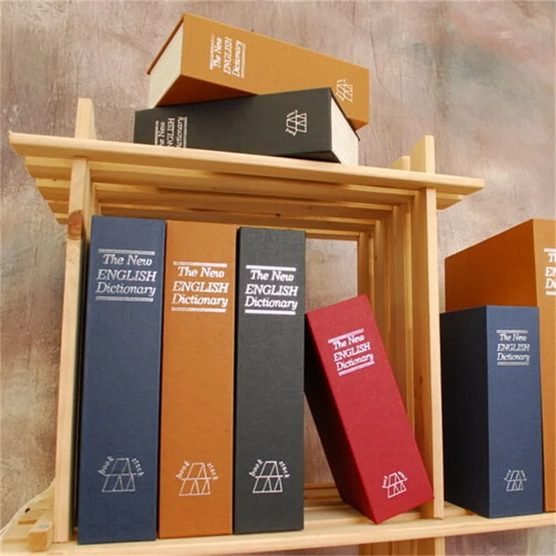 Ящик для хранения скрытых книг размера S сейф с замком английский словарь Strongbox