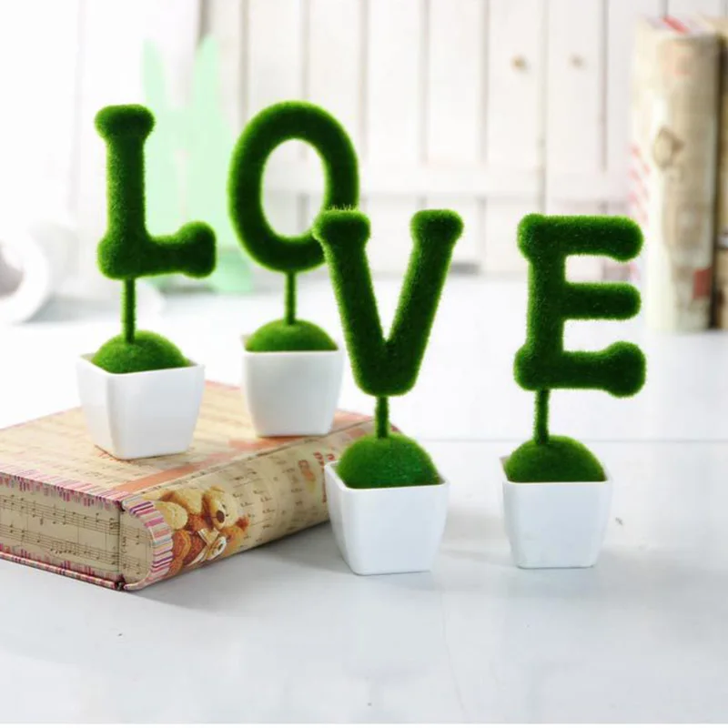 4 шт./компл. Искусственные цветы шары из искусственной травы подарок на день