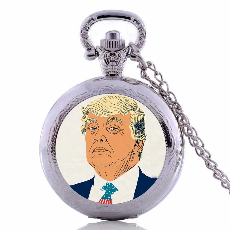 Philippines President Rodrigo Duterte and USA Donald Trump Pocket Watch Necklace | Украшения и аксессуары