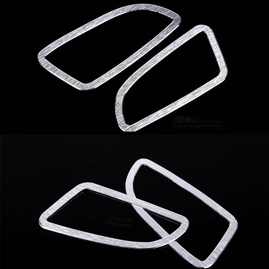 

YAQUICKA 2Pcs Auto Car Front Dashboard Left/Right AC Outlet Vent Frame Trim Styling Sticker For Mercedes Benz C class 15-16