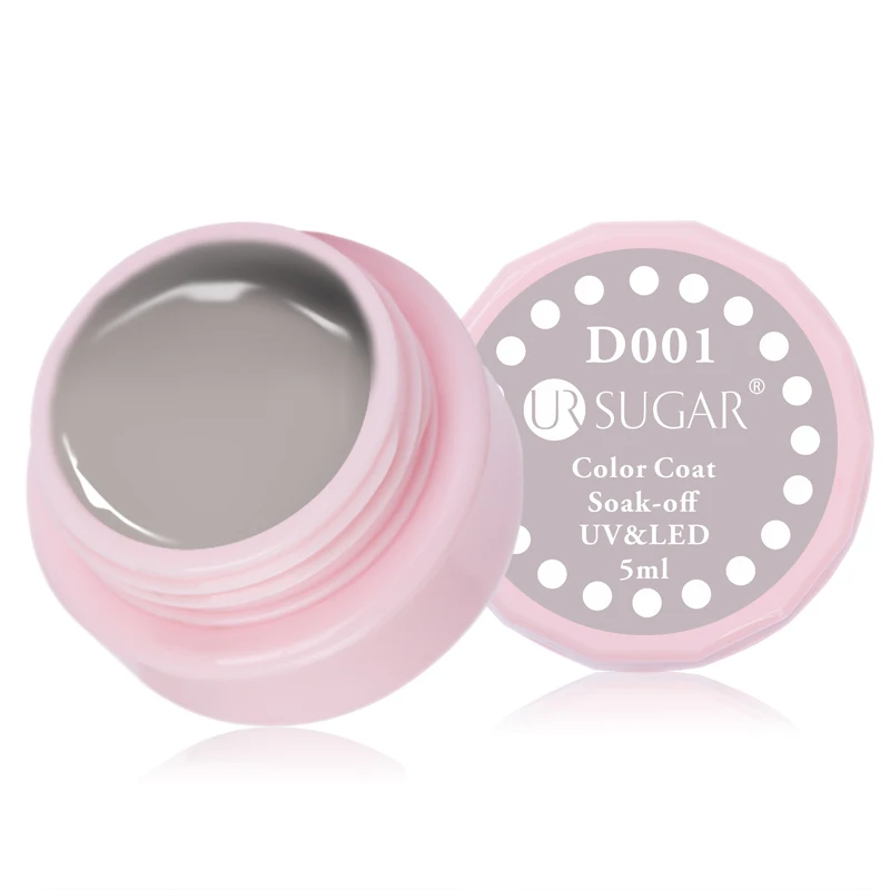 D001 Ur Sugar 5 мл УФ-Гель-лак для ногтей Набор серых и красных цветов УФ-светодиодный лак для украшения ногтей маникюрный лак - Цвет: D001