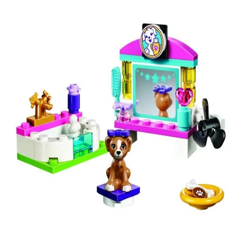 44pcs Bela 10598 Friends Series Puppy Pampering Masquerade Building Block Bricks action toys For Children 41302 Christmas Gift | Игрушки и